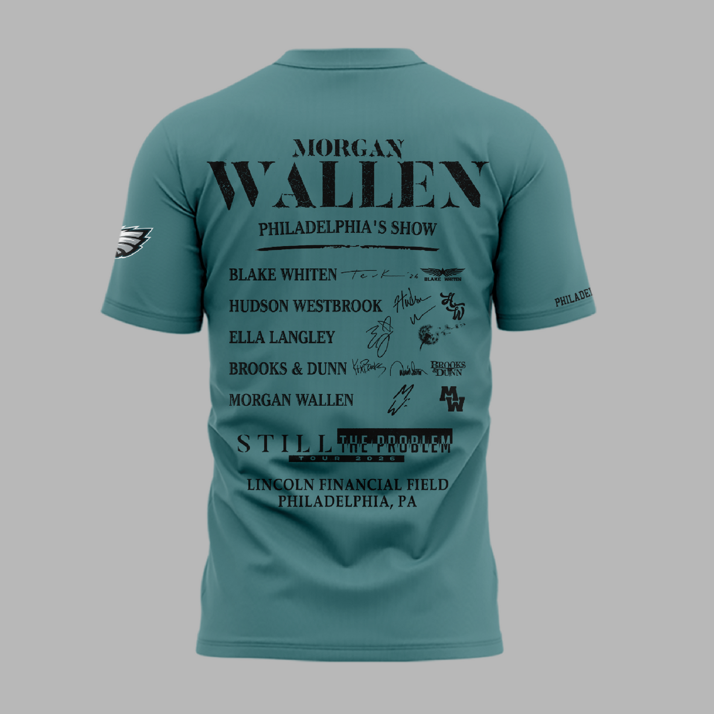 Exclusive Morgan Wallen x Philadelphia Ealges T-Shirt 2026