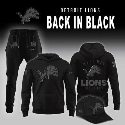 Detroit Lions 2026 Back In Black Limited Edition Hoodie