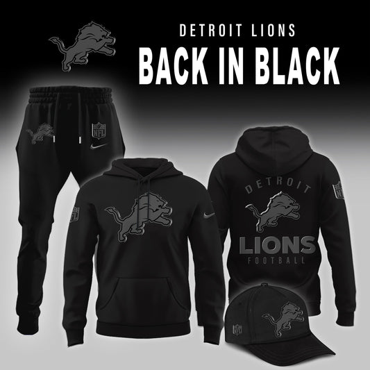 Detroit Lions 2026 Back In Black Limited Edition Hoodie
