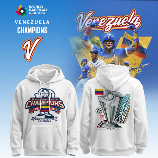 World Baseball Classic x Venezuela Champions Limited Edition 2026 Hoodie White