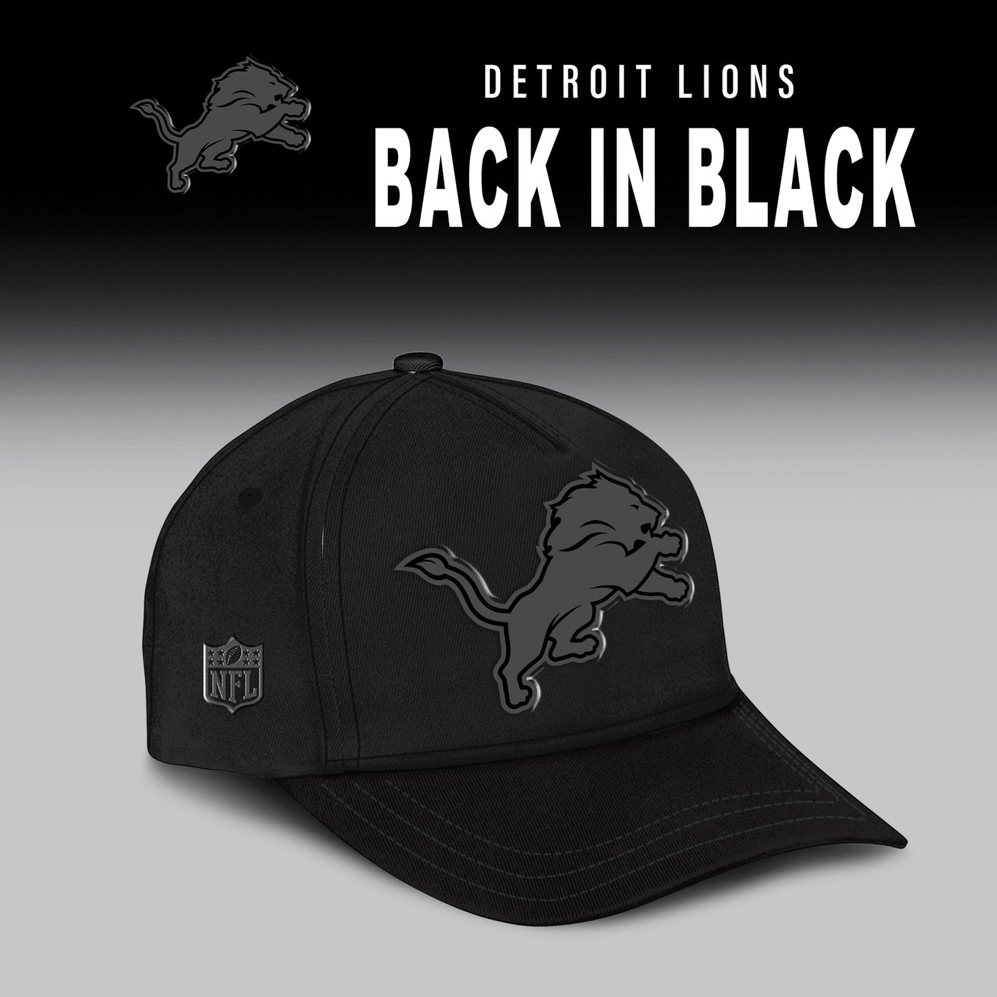 Detroit Lions 2026 Back In Black Limited Edition Hoodie