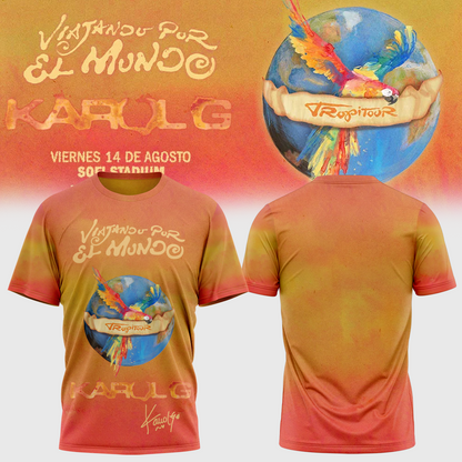 Karol G VIAJANDO POR EL MUNDO TROPITOUR Tshirt
