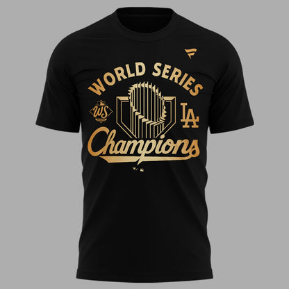Limited Edition Los Angeles Dodgers World Series BACK-TO-BACK CHAMPIONS T-shirt 2025