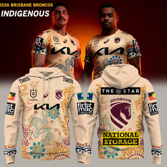 ___Brisbane Broncos 2026 Indigenous Hoodie