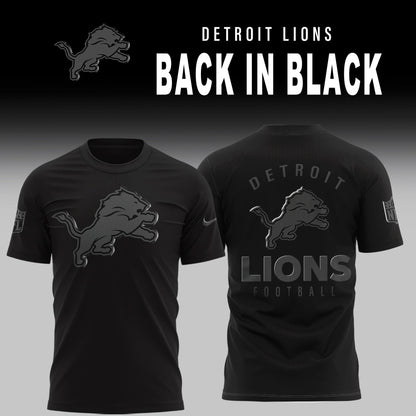 Detroit Lions Chargers 2026 Back In Black Limited Edition T-Shirt