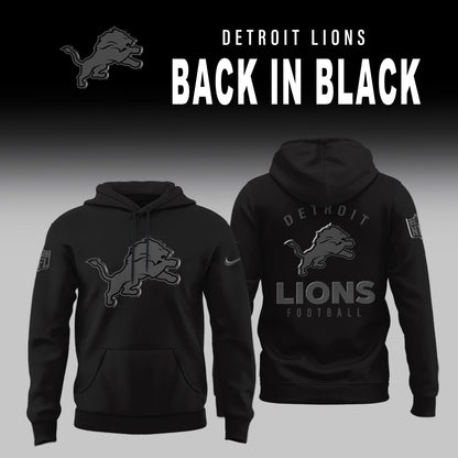 Detroit Lions 2026 Back In Black Limited Edition Hoodie