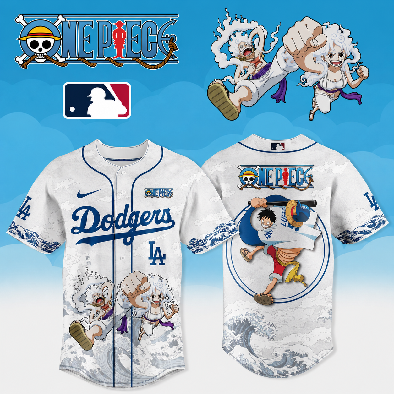 OP x MLB: Ocean Mist Pirate Jersey