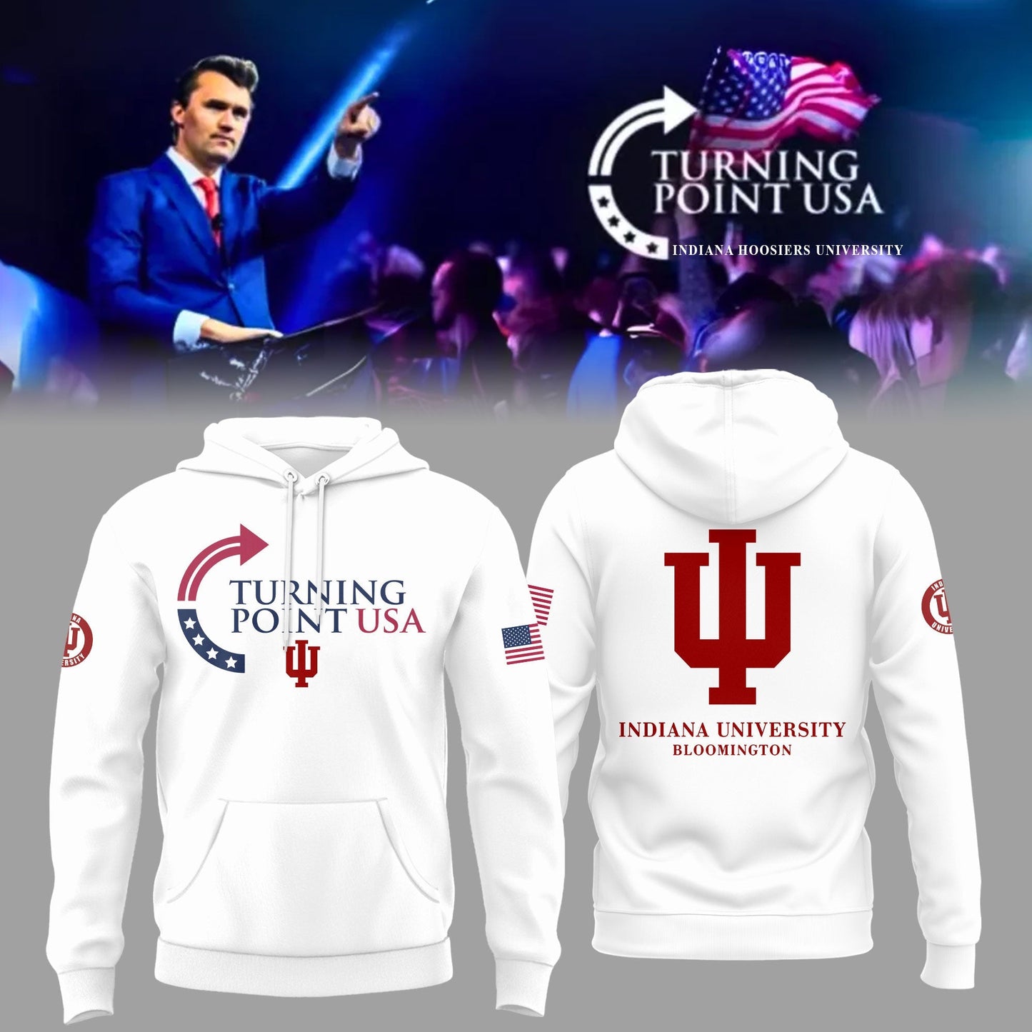 Limited Edition Indiana University x Turning Point USA Hoodie