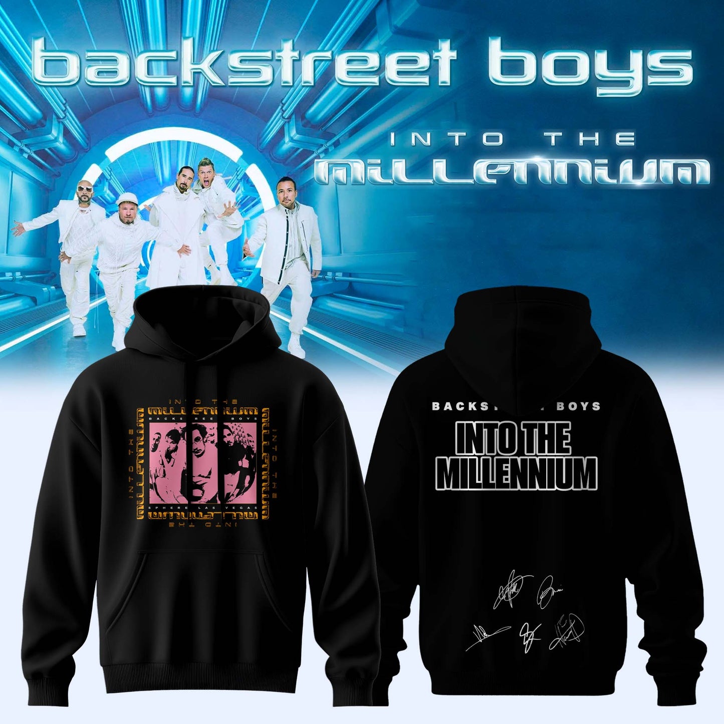 ,,Backstreet Boys ”Into The Millennium” Limited Edition Signature – Hoodie
