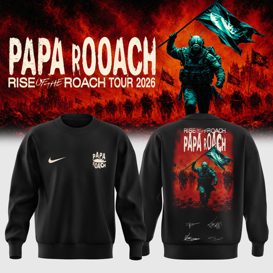 Papa Roach “Rise of the Roach World Tour 2026” Signature Limited Edition – Sweatshirt