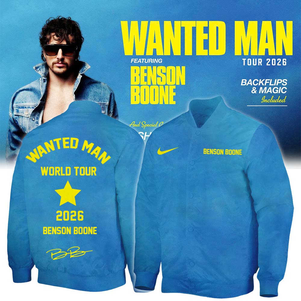 Benson Boone Wanted Man signed Bomber