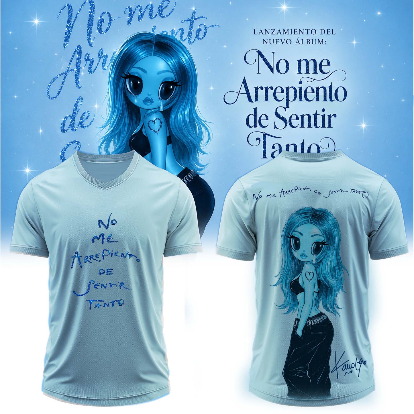 __,.KaRol G Album “NO ME ARREPIENTO DE SENTIR TANTO” .Limited Edition Signature Jersey