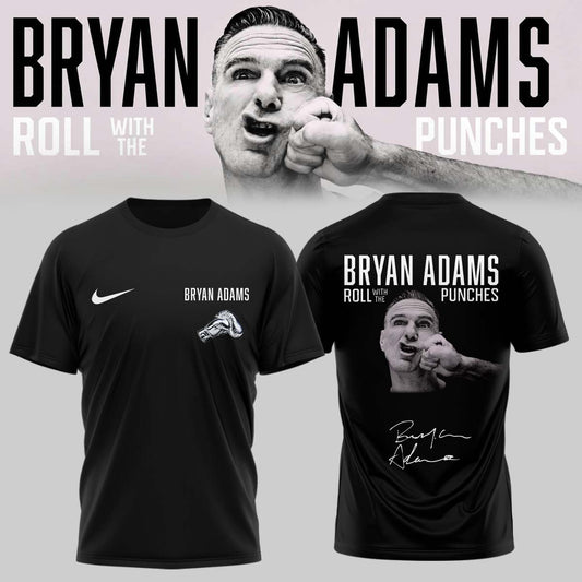 .Bryan Adams “Roll With The Punches” Tour 2026 Limited Edition Signature – Shirt
