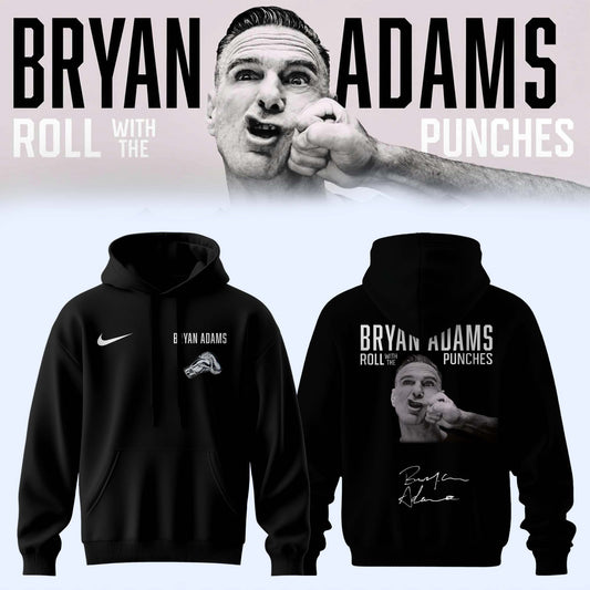 _,,Bryan Adams “Roll With The Punches” Tour 2026 Limited Edition Signature – Hoodie