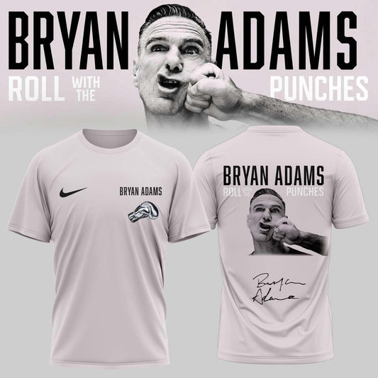 .Bryan Adams “Roll With The Punches” Tour 2026 Limited Edition Signature – Shirt