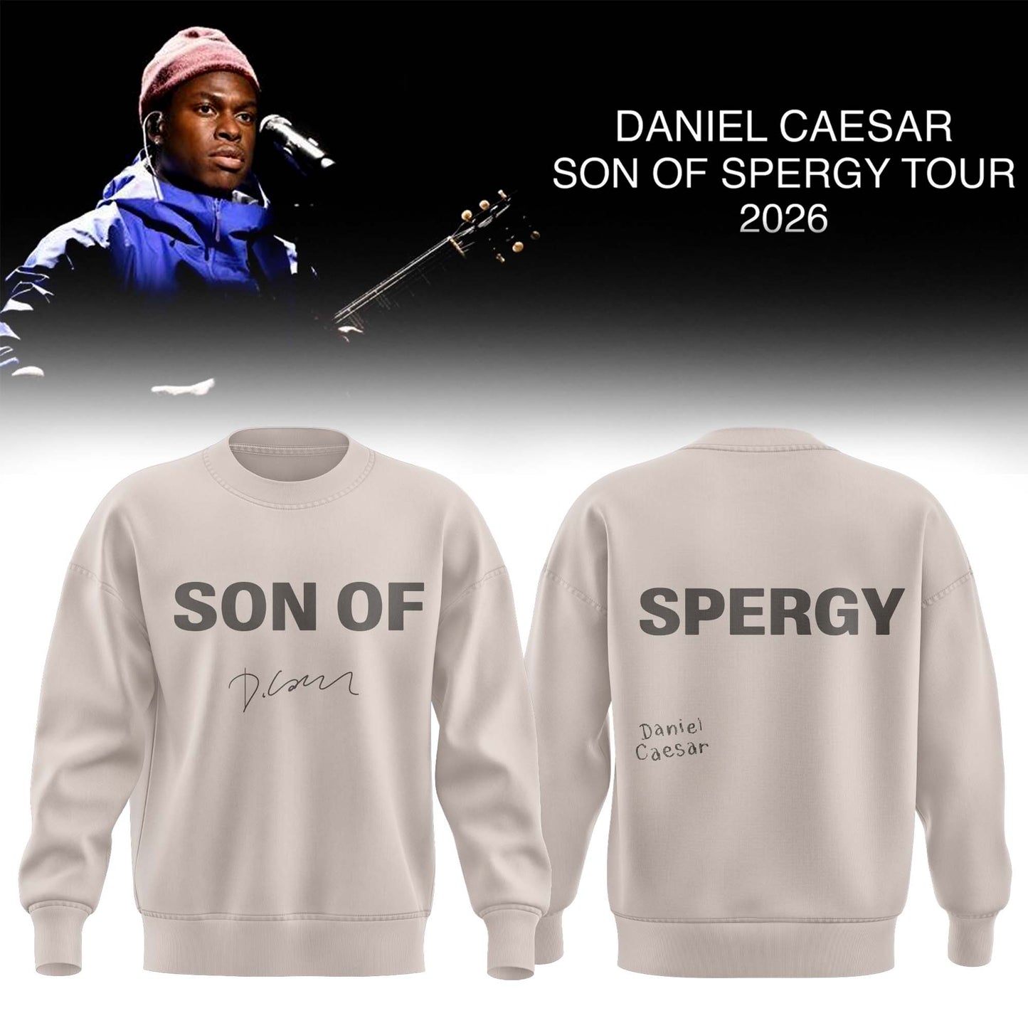 Daniel Caesar’s Son of Spergy Tour Signed Sweatshirt