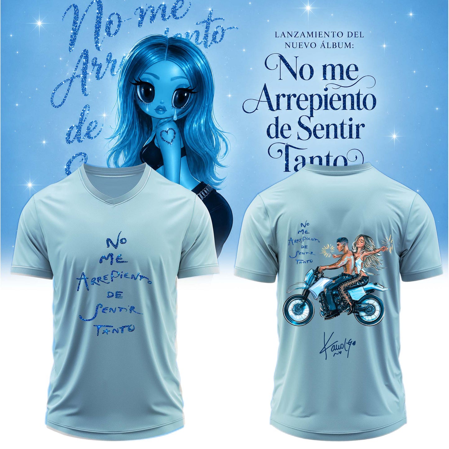 __,.KaRol G Album “NO ME ARREPIENTO DE SENTIR TANTO” .Limited Edition Signature Jersey