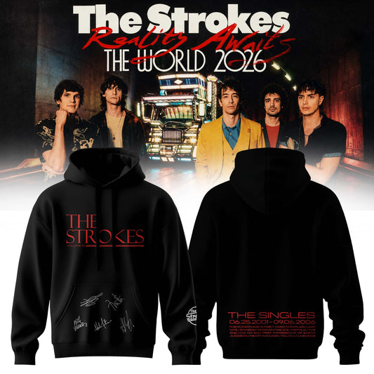 The Strokes “Reality Awaits Tour 2026” Signature Limited Edition – Hoodie
