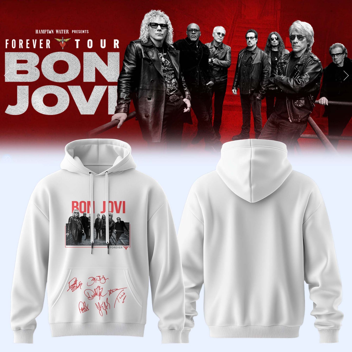 BON JOVI “Forever Tour” Signature Collection Limited Edition – Hoodie