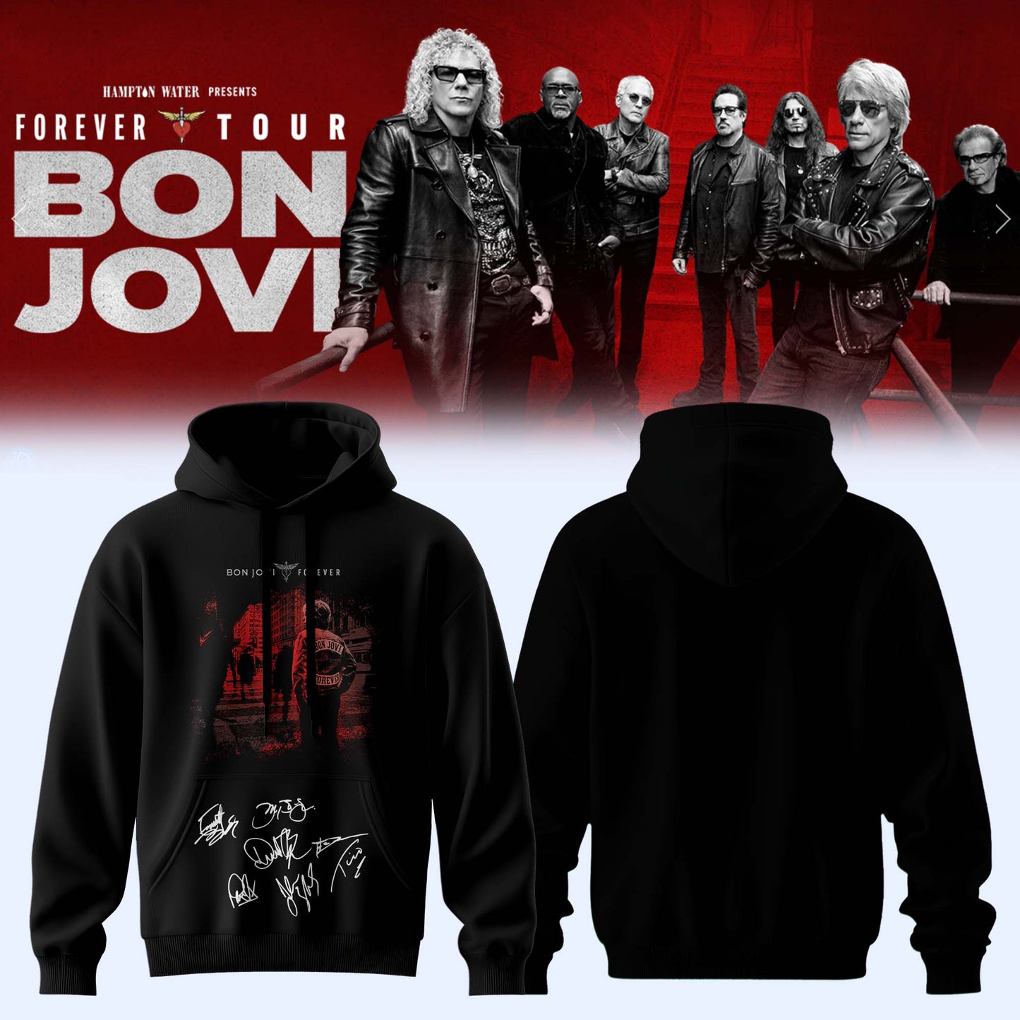 BON JOVI “Forever Tour” Signature Collection Limited Edition – Hoodie