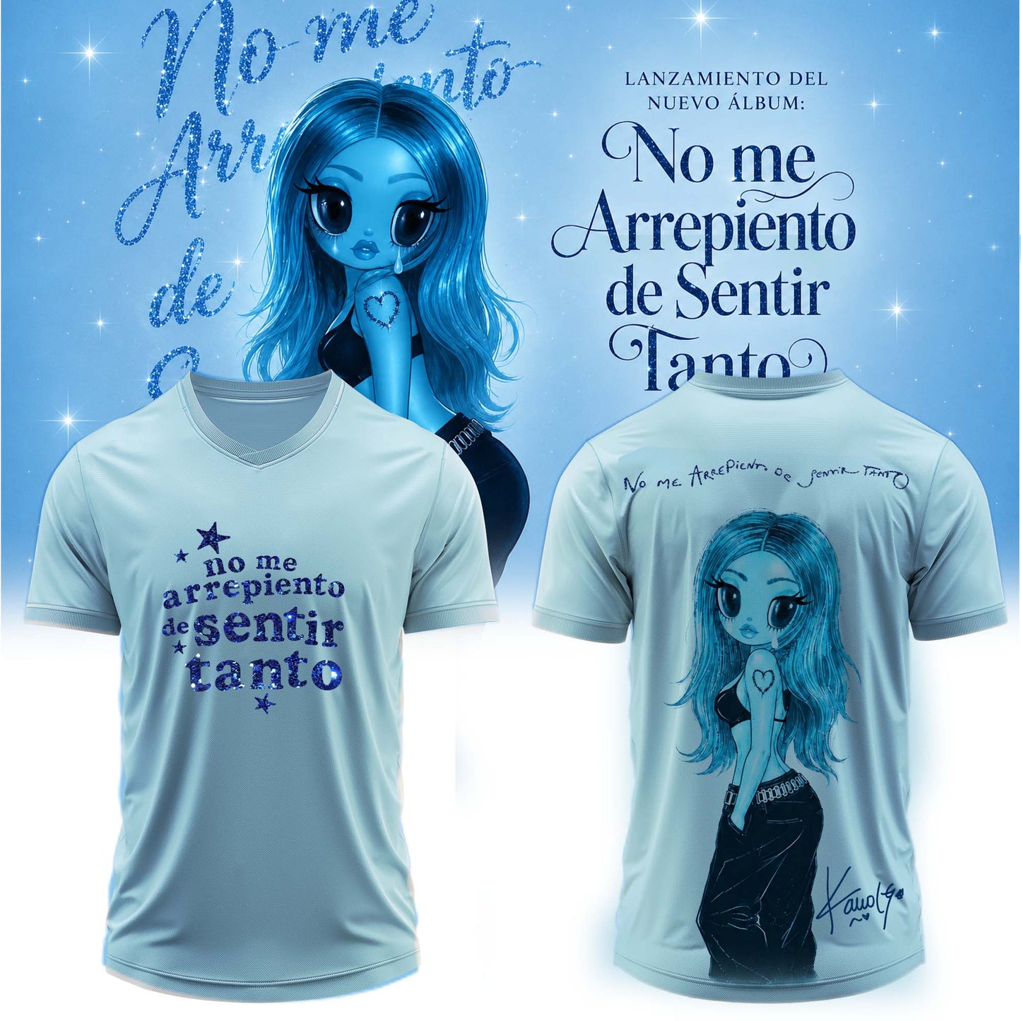 __,.KaRol G Album “NO ME ARREPIENTO DE SENTIR TANTO” .Limited Edition Signature Jersey