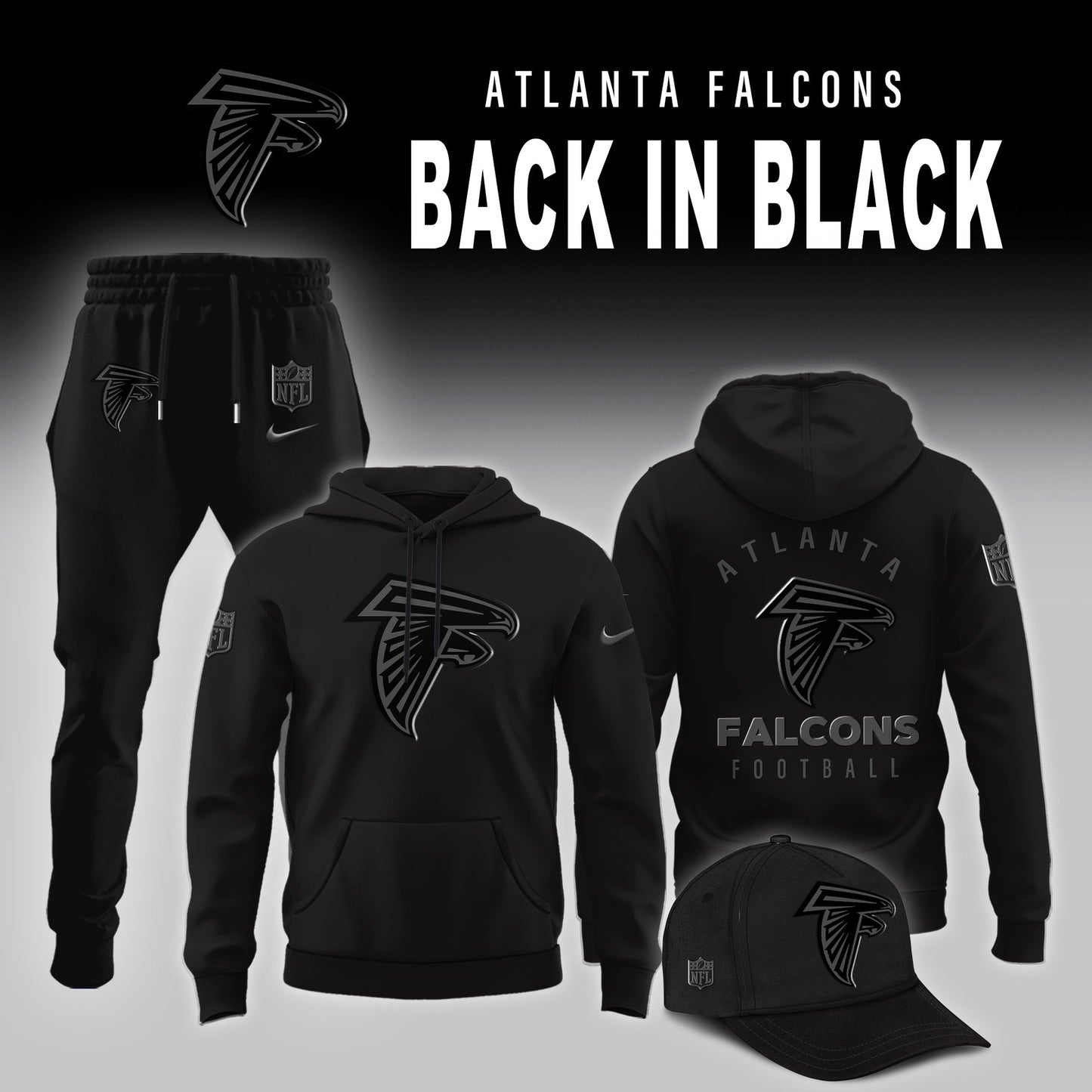 Atlanta Falcons 2026 Back In Black Limited Edition Hoodie