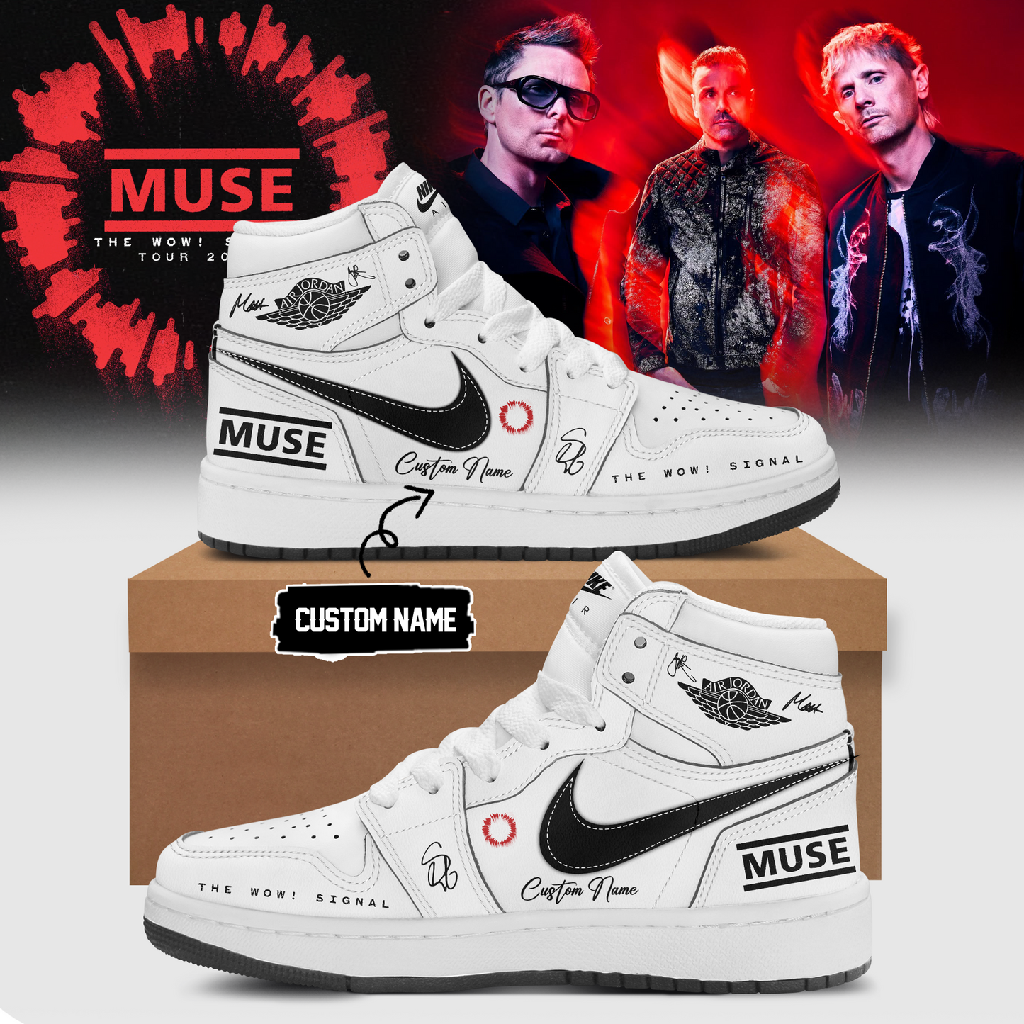 Muse The Wow! Signal Tour 2026 Limited Edition Signature – Shoes 9