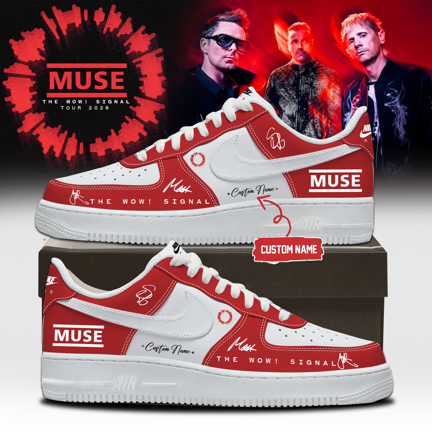 Muse The Wow! Signal Tour 2026 Limited Edition Signature – Shoes 6
