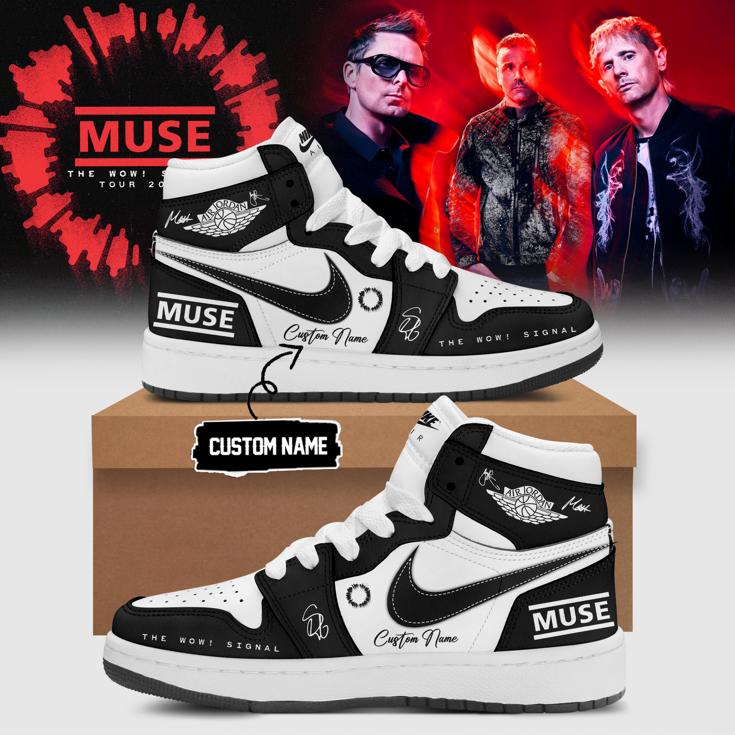 Muse The Wow! Signal Tour 2026 Limited Edition Signature – Shoes 3