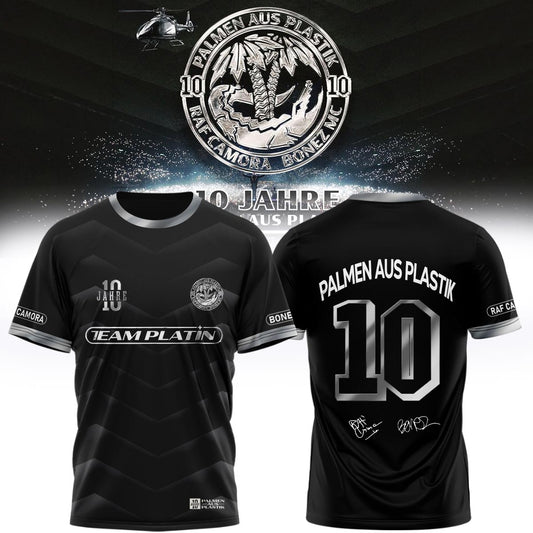 RAF Camora & Bonez MC “10 Jahre Palmen aus Plastik Tour” . Limited Edition Signature T shirt