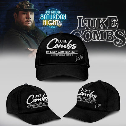 Luke Combs ”My Kinda Saturday Night Tour 2026” Limited Edition Signature – T-shirt
