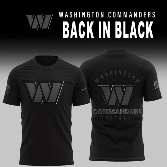 Washington Commanders 2026 Back In Black Limited Edition T-Shirt