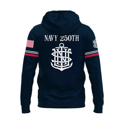 Navy Midshipmen 250th Anniversary Uniform Sideline Collection Replica Hoodie
