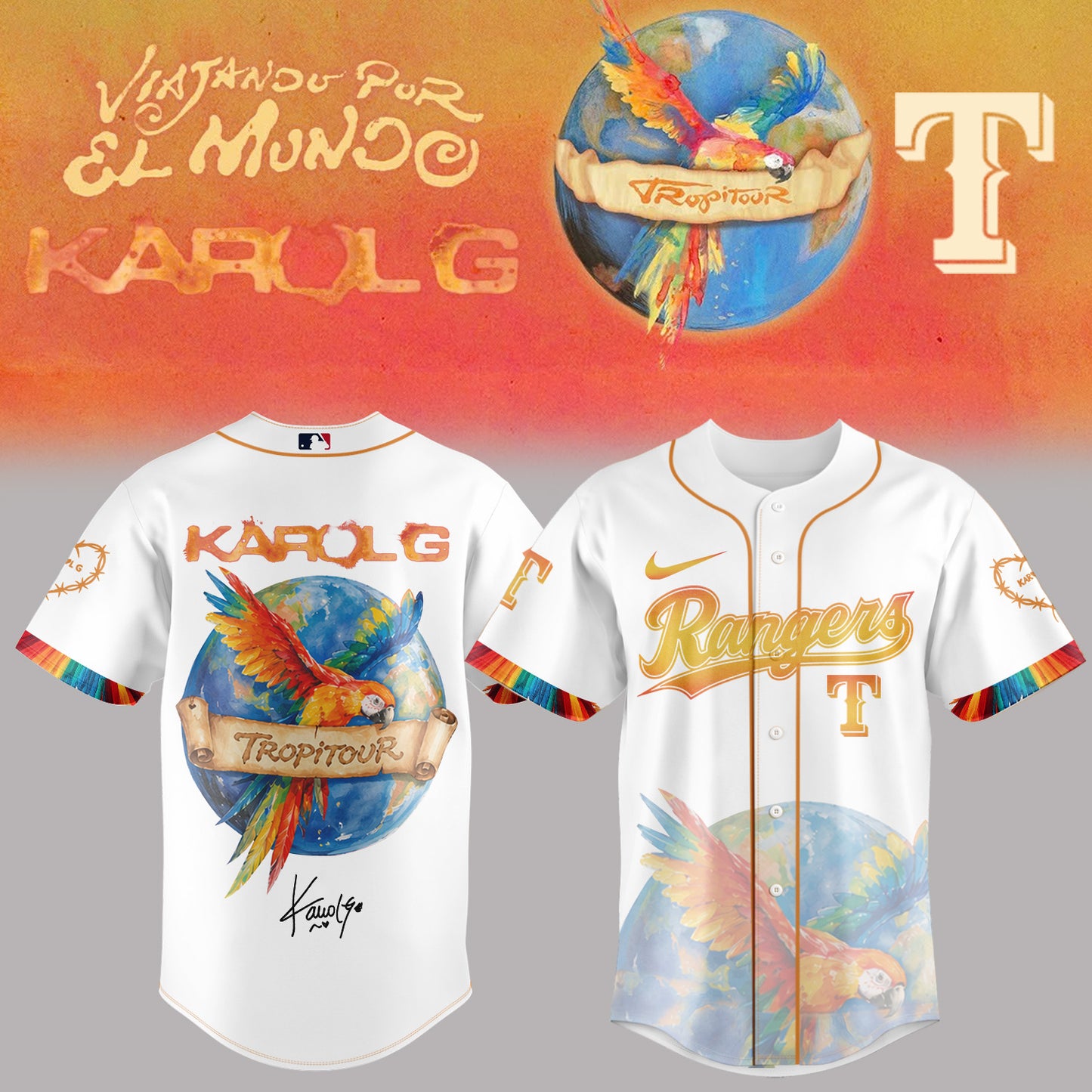 _,MLB x Karol G “Viajando Por El Mundo Tropi tour” Signature Limited Edition – Jersey 1