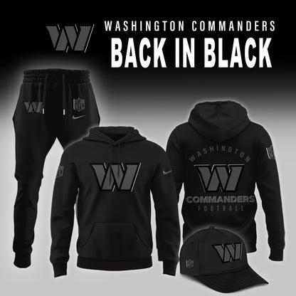 Washington Commanders 2026 Back In Black Limited Edition Hoodie