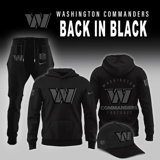 Washington Commanders 2026 Back In Black Limited Edition Hoodie