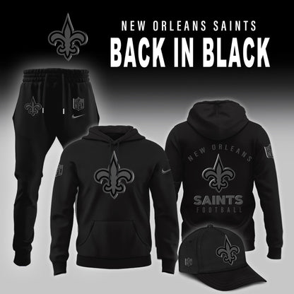 New Orleans Saints 2026 Back In Black Limited Edition Hoodie