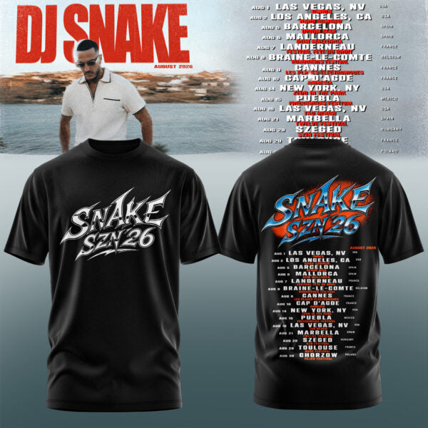 _DJ Snake 2026 Tour Premium Graphic T-Shirt V1
