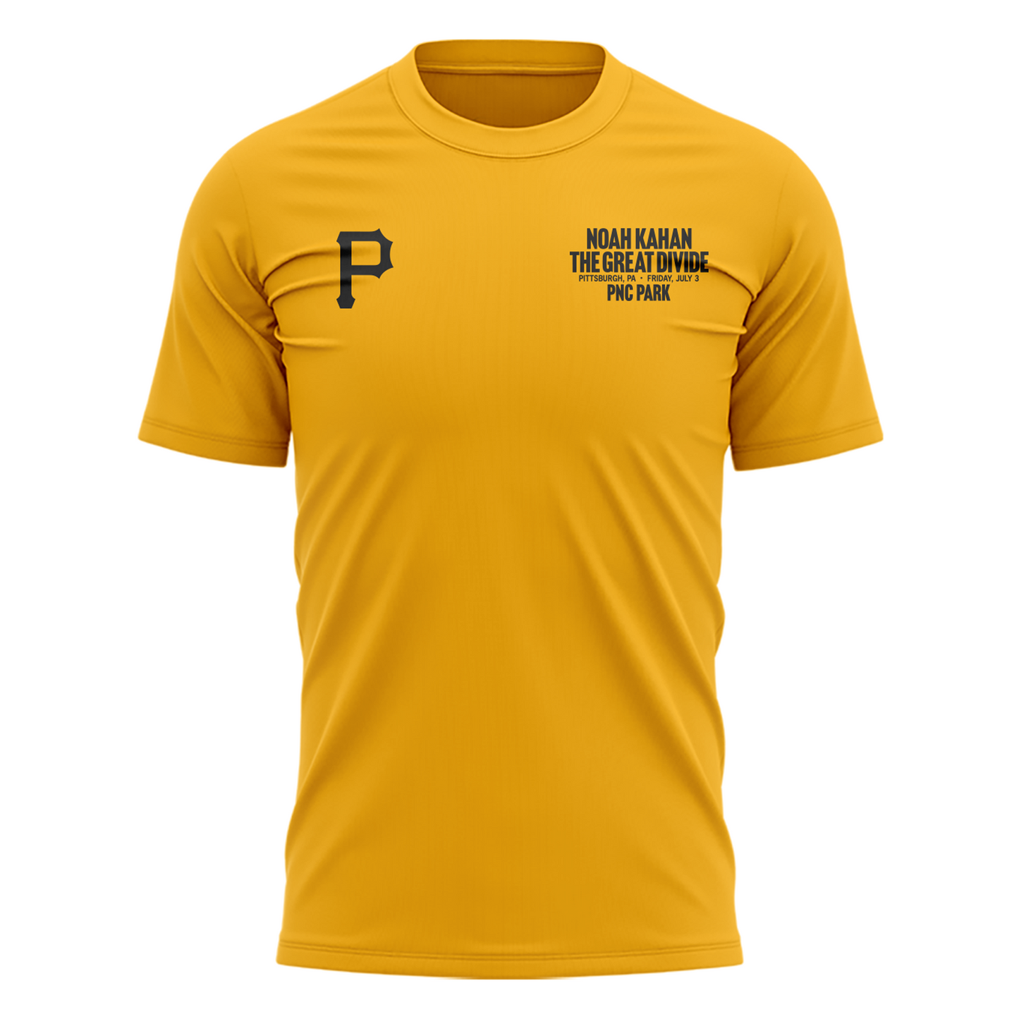 Limited Edition Pittsburgh Pirates x Noah Kahan Yellow T-shirt 2026
