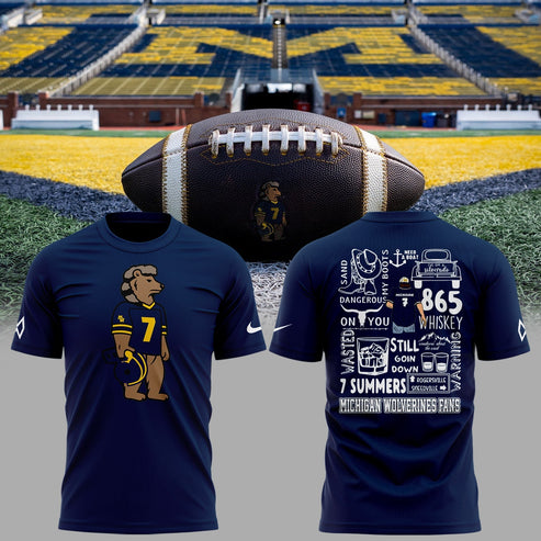 Limited Edition Michigan Wolverines Football x Morgan Wallen T-shirt