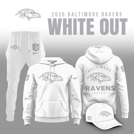 Baltimore Ravens 2026 White Out Limited Edition Shirt