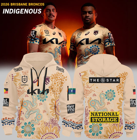 ___Brisbane Broncos 2026 Indigenous HOODIE JACKET