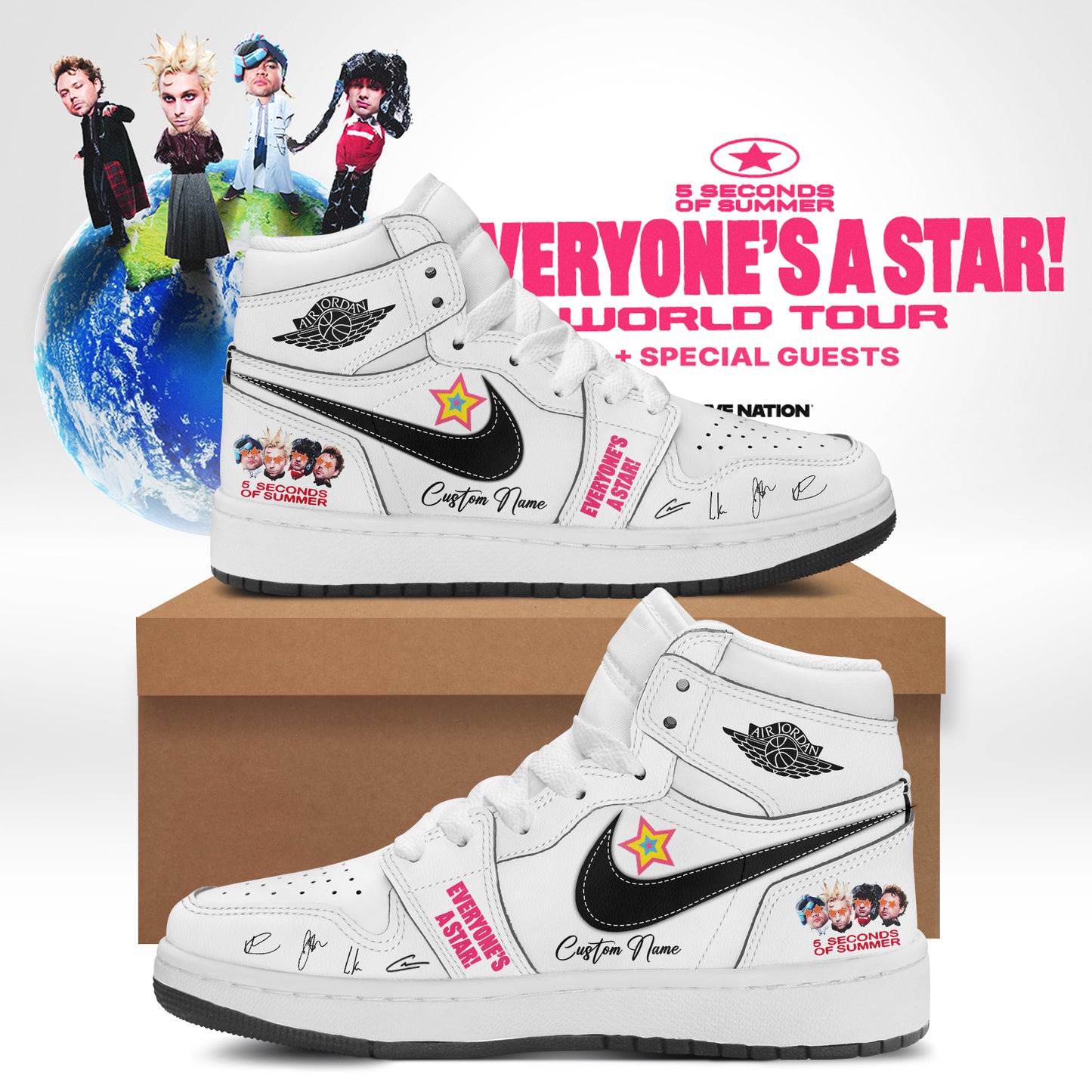 5SOS EVERYONE’S A STAR! World Tour Shoes 3