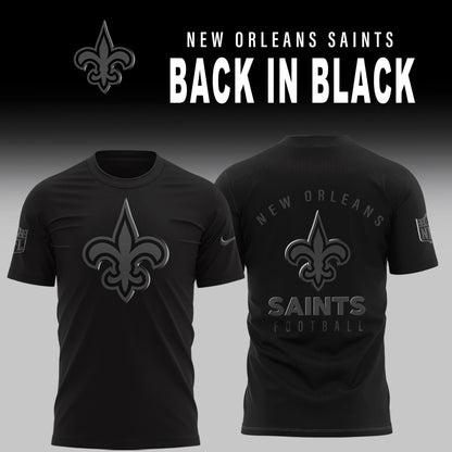 New Orleans Saints 2026 Back In Black Limited Edition T-Shirt