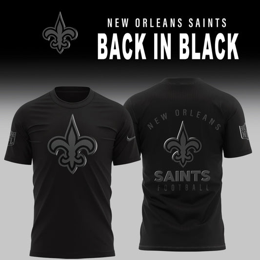 New Orleans Saints 2026 Back In Black Limited Edition T-Shirt