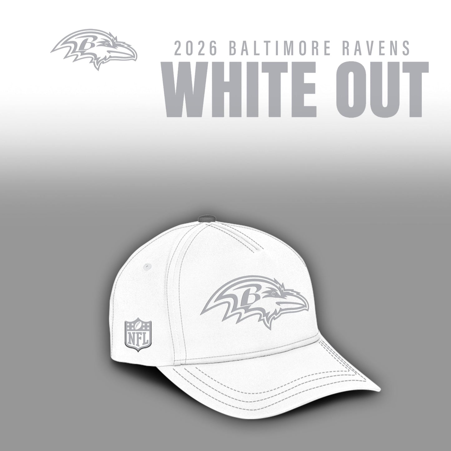 Baltimore Ravens 2026 White Out Limited Edition Shirt