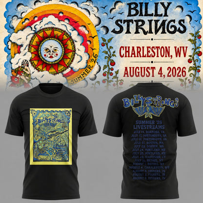 Limited Edition Billy Strings tour 2026 tshirt