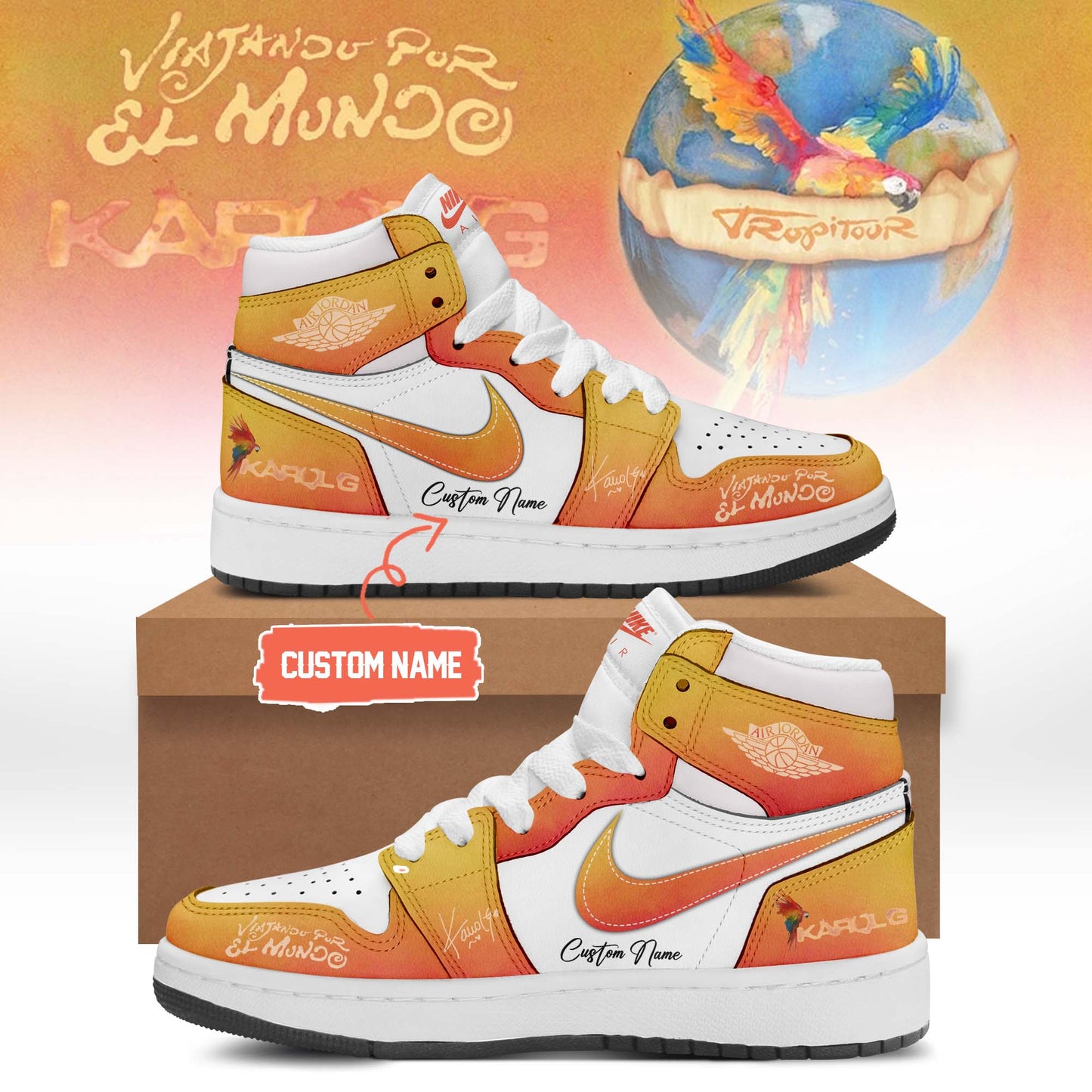 Karol G VIAJANDO POR EL MUNDO TROPITOUR Shoes