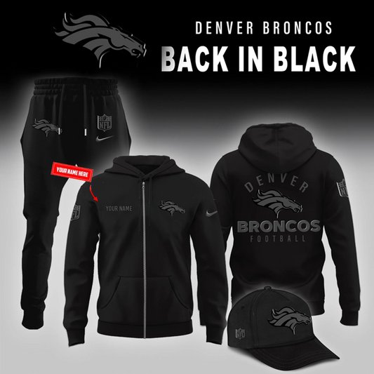 Denver Broncos 2026 Back In Black Limited Edition ZIP Hoodie