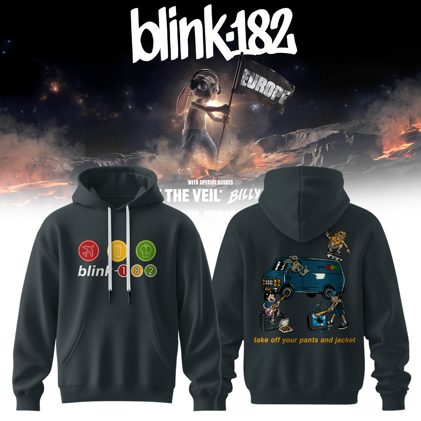 Blink-182 Meltdown Europe Hoodie 26